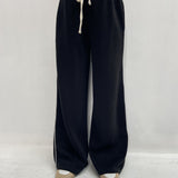 Pantalone gamba ampia Z6034 NERO OFELIA 