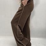 Pantalone gamba ampia Z6034 VERDE OFELIA 