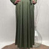 Abito manica lunga - Ofelia D1044 VERDE OFELIA 