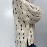 Maglia intrecciata - Ofelia JS376 BEIGE OFELIA 