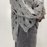 Maglia intrecciata JS376 GRIGIO OFELIA 