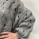 Maglia intrecciata JS376 GRIGIO OFELIA 