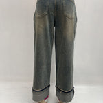 Jeans crop con risvolto - Ofelia LAF235 DENIM OFELIA 