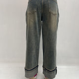 Jeans crop con risvolto - Ofelia LAF235 DENIM OFELIA 