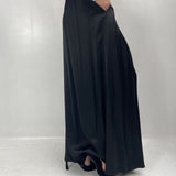 Gonna in raso con pieghe - Ofelia SK1027 NERO OFELIA 