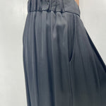 Gonna in raso con pieghe - Ofelia SK1027 NERO OFELIA 