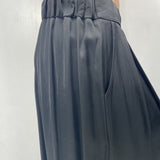 Gonna in raso con pieghe - Ofelia SK1027 NERO OFELIA 