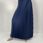 Gonna in raso plissè - Ofelia SK1183 BLU OFELIA 