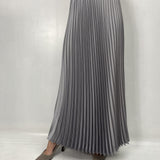 Gonna in raso plissè - Ofelia SK1183 GRIGIO OFELIA 