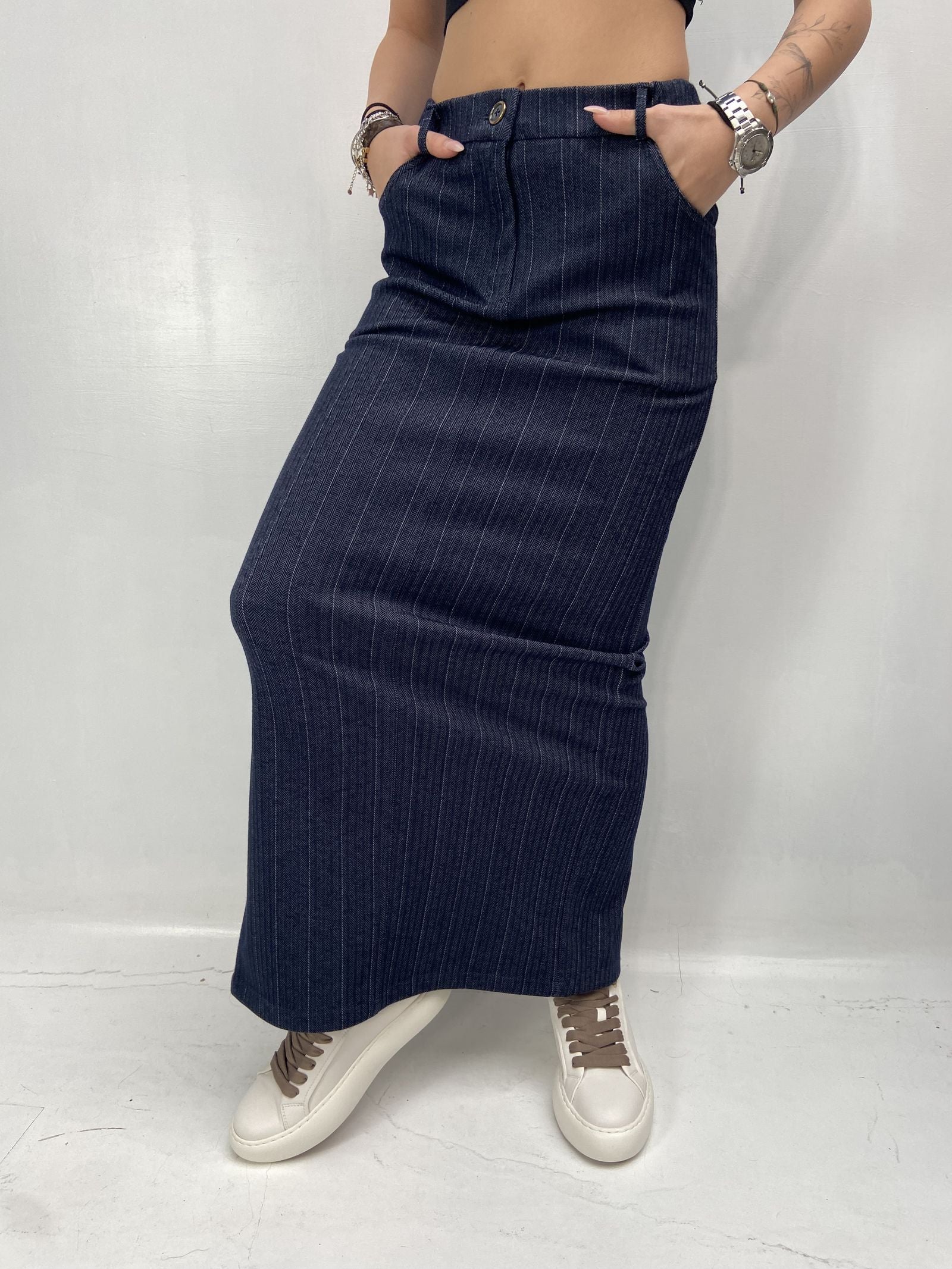 Gonna denim blu SK988 DENIMBLU OFELIA 