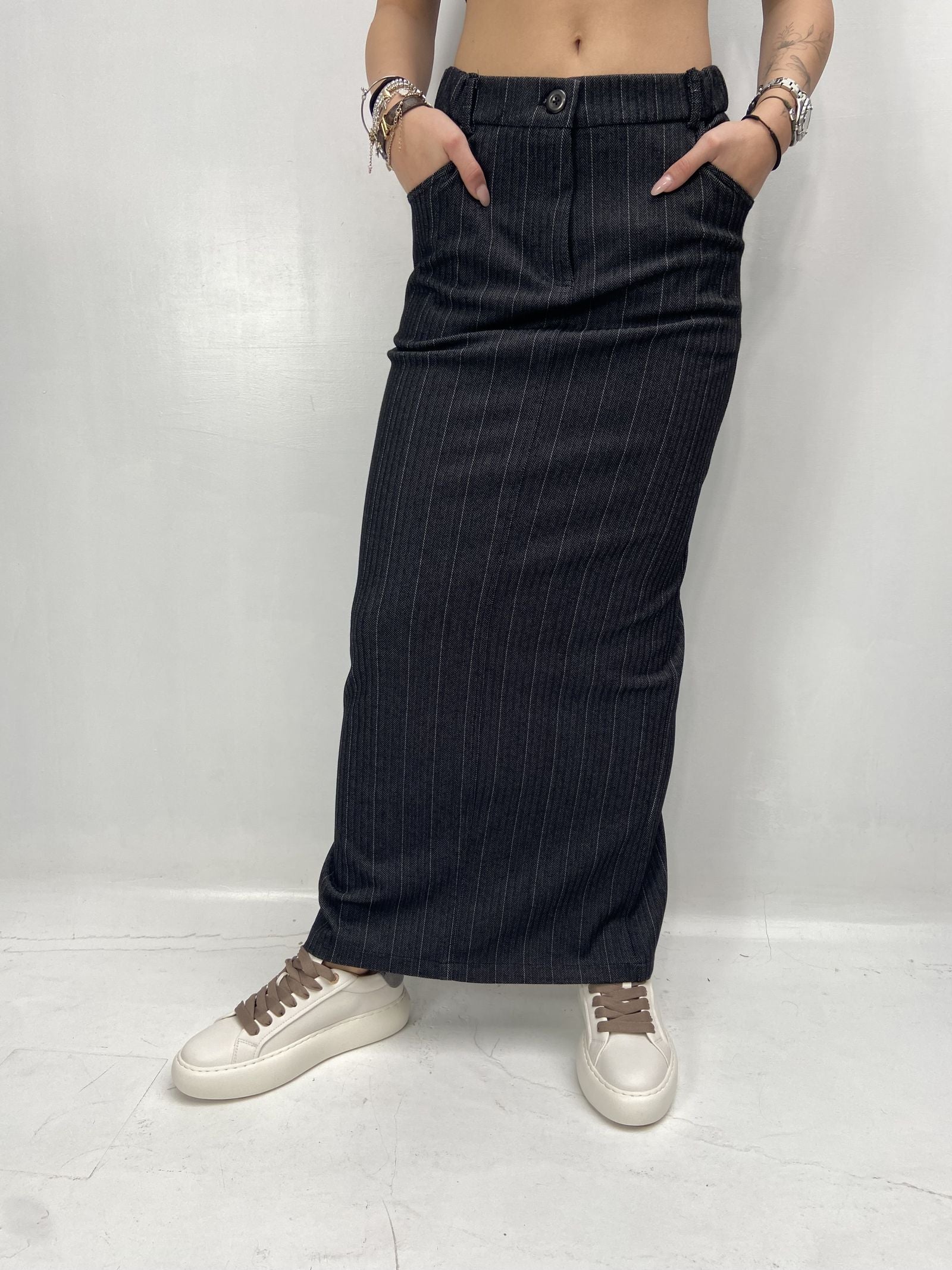 Gonna denim nero - Ofelia SK988 DENIMNERO OFELIA 