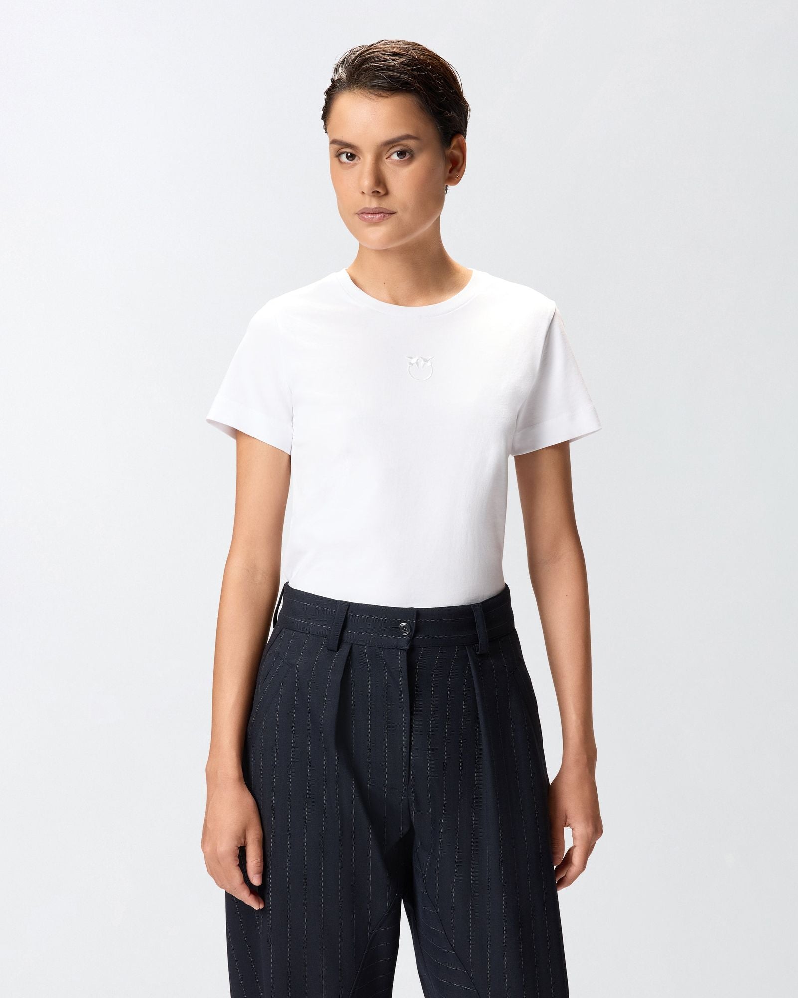T-shirt con ricamo - Pinko 100355A2RD Z04 PINKO 