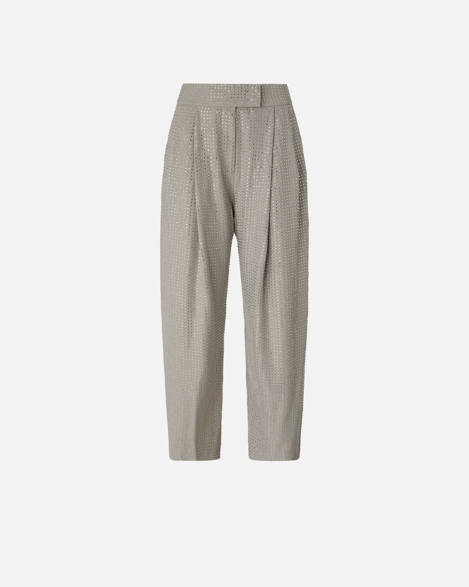 Pantalone con strass 103549A287 I30 PINKO 