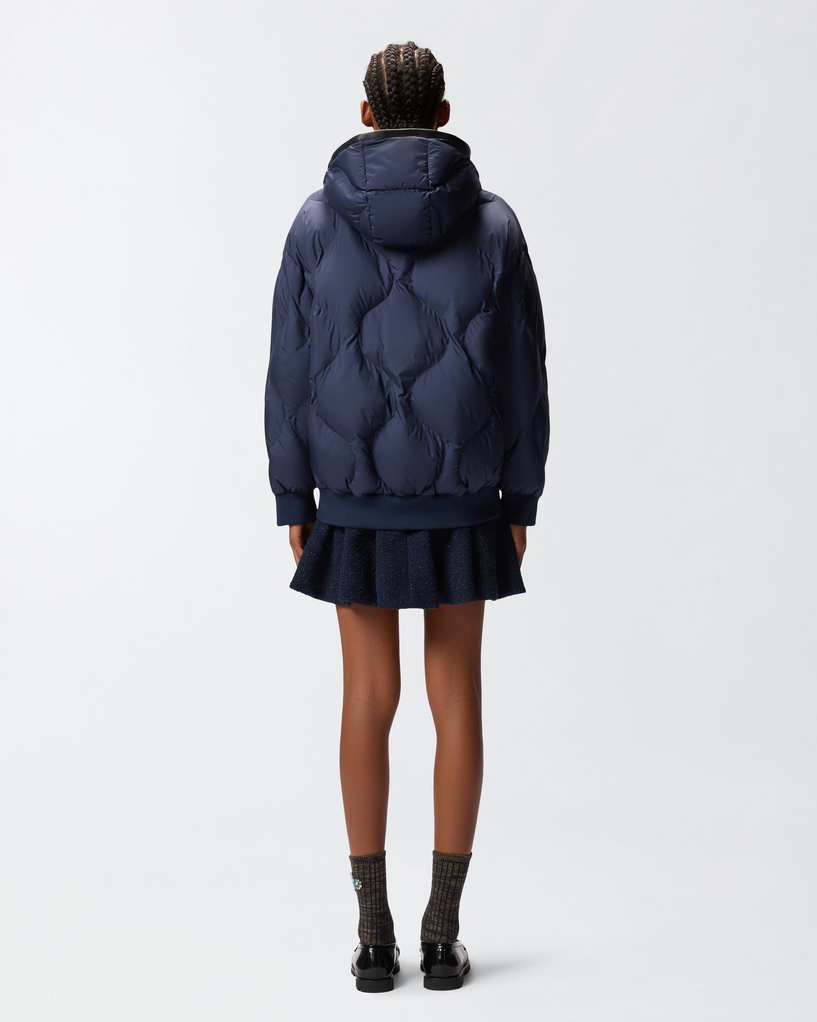 Bomber con cappuccio 105336A2OK G82 PINKO 