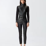 Pantalone skinny in pelle 105366Y75K Z99 PINKO 