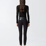 Pantalone skinny in pelle 105366Y75K Z99 PINKO 
