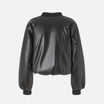 Bomber corto effetto pelle 105372A2P4 Z99 PINKO 