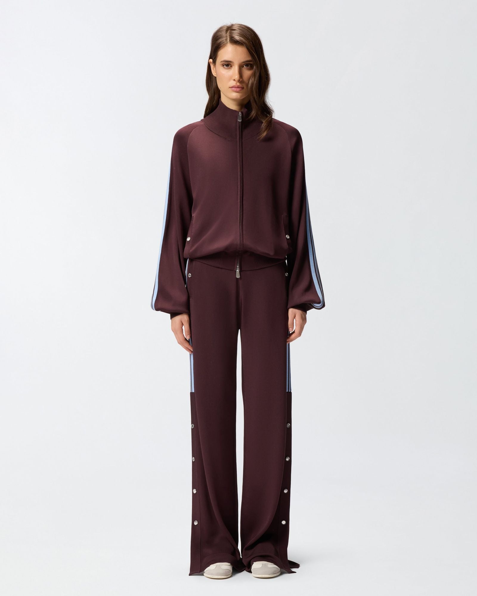 Pantaloni con bande laterali 105394A2FQ R57 PINKO 