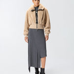 Giubbotto bomber pelliccia 105399A2PI C60 PINKO 