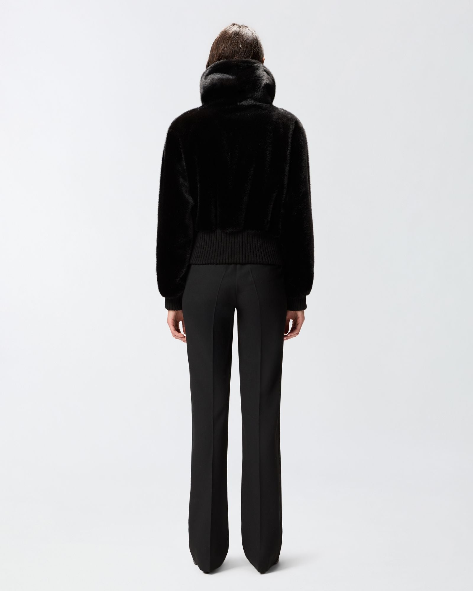 Giubbotto bomber pelliccia 105399A2PI Z99 PINKO 