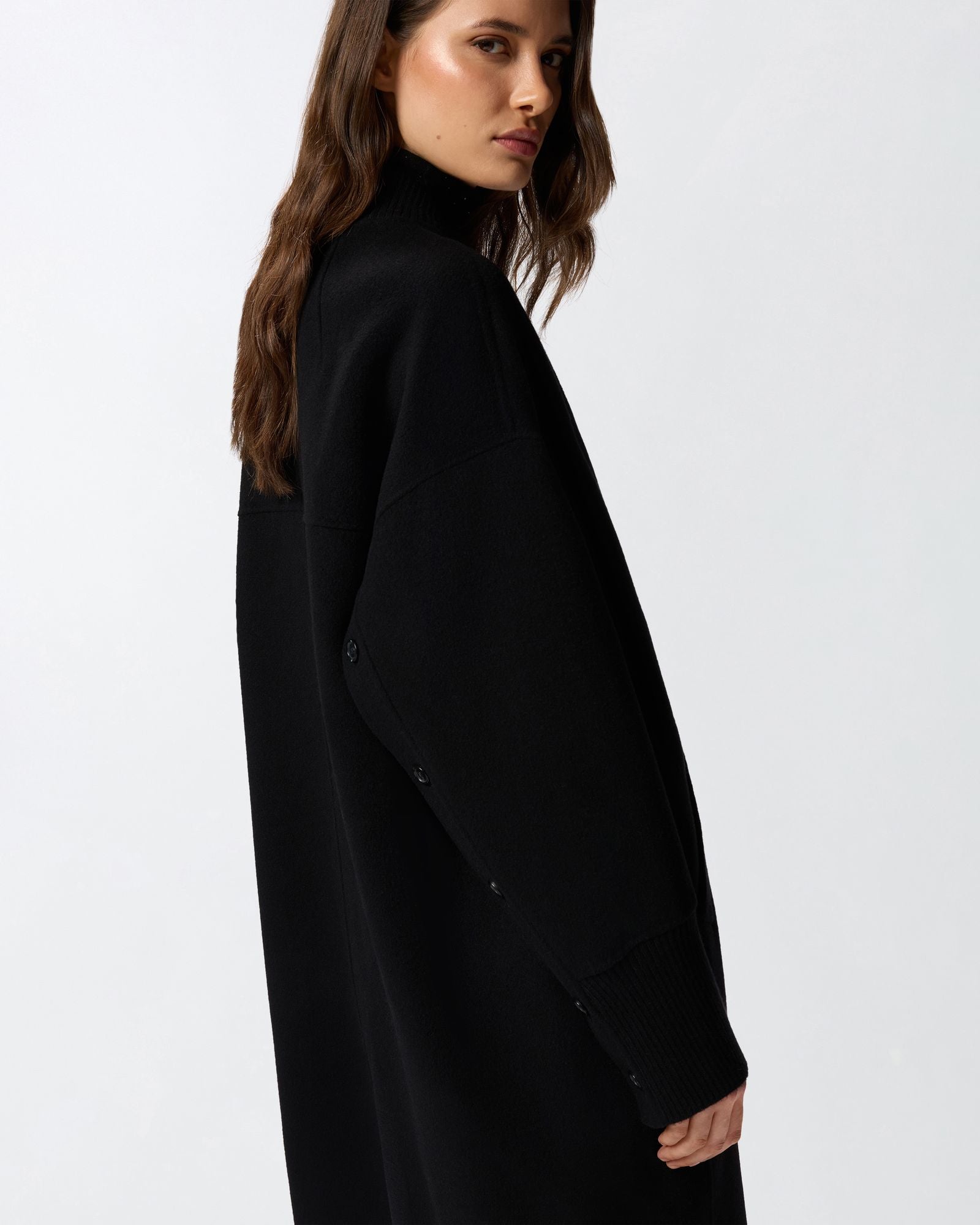 Cappotto lungo in panno 105404A1ZQ Z99 PINKO 