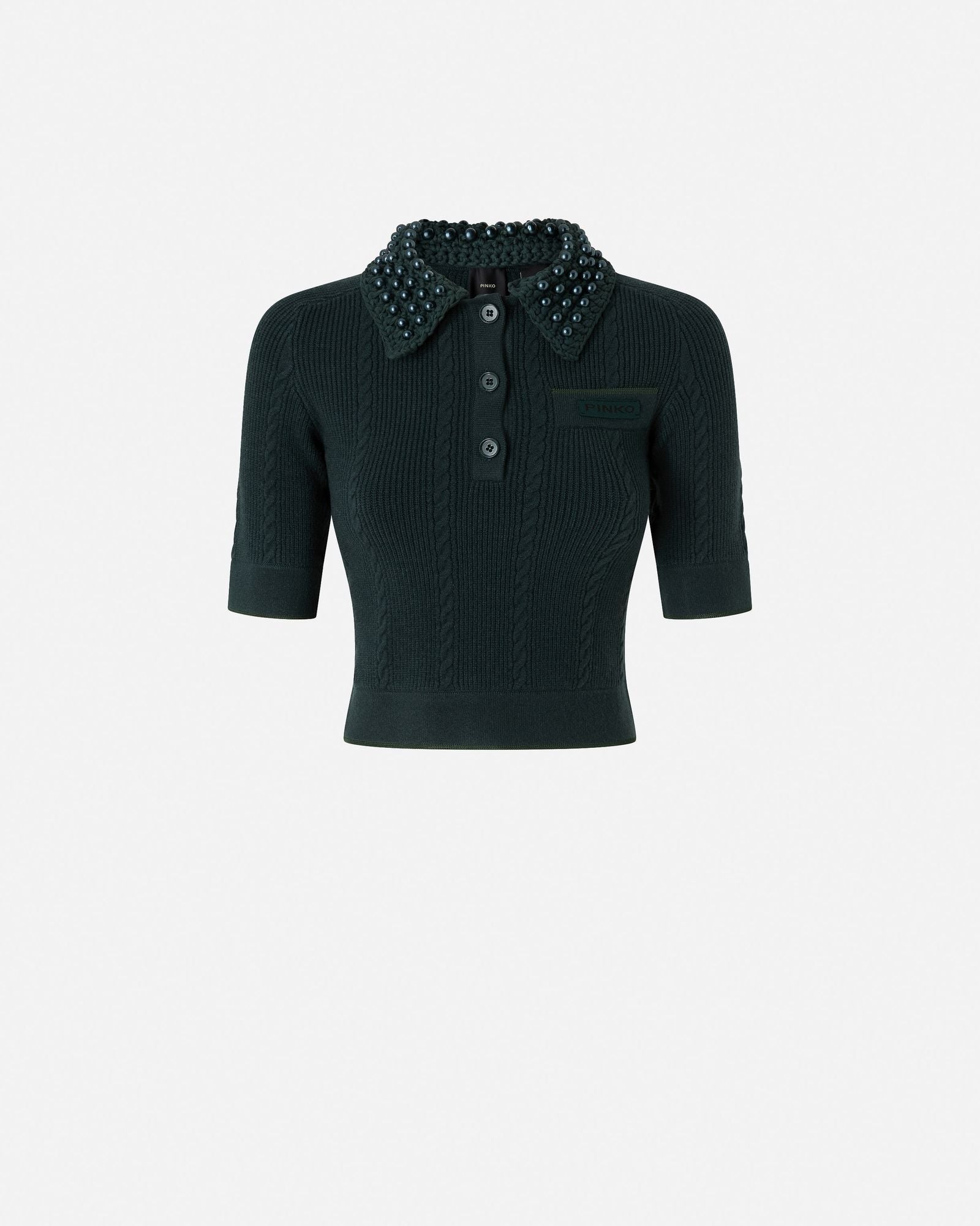 Maglia con perle 105484A2QZ X34 PINKO 