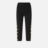 Leggings con bottoni metallici 105520A24C Z99 PINKO 