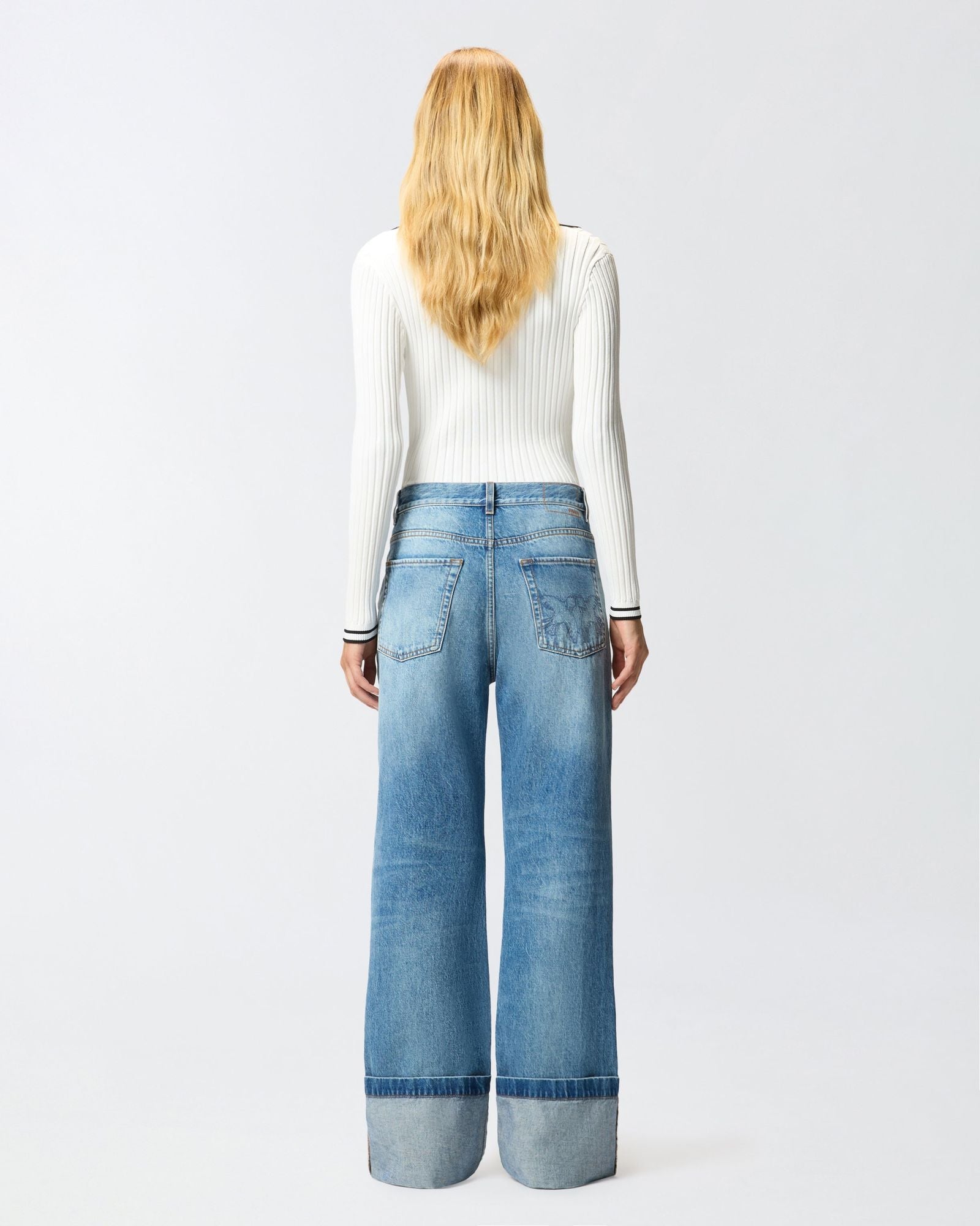 Jeans wide leg 105541A2RP PJD PINKO 