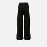 Jeans wide leg con risvolto - Pinko 105541A2RR PJ4 PINKO 