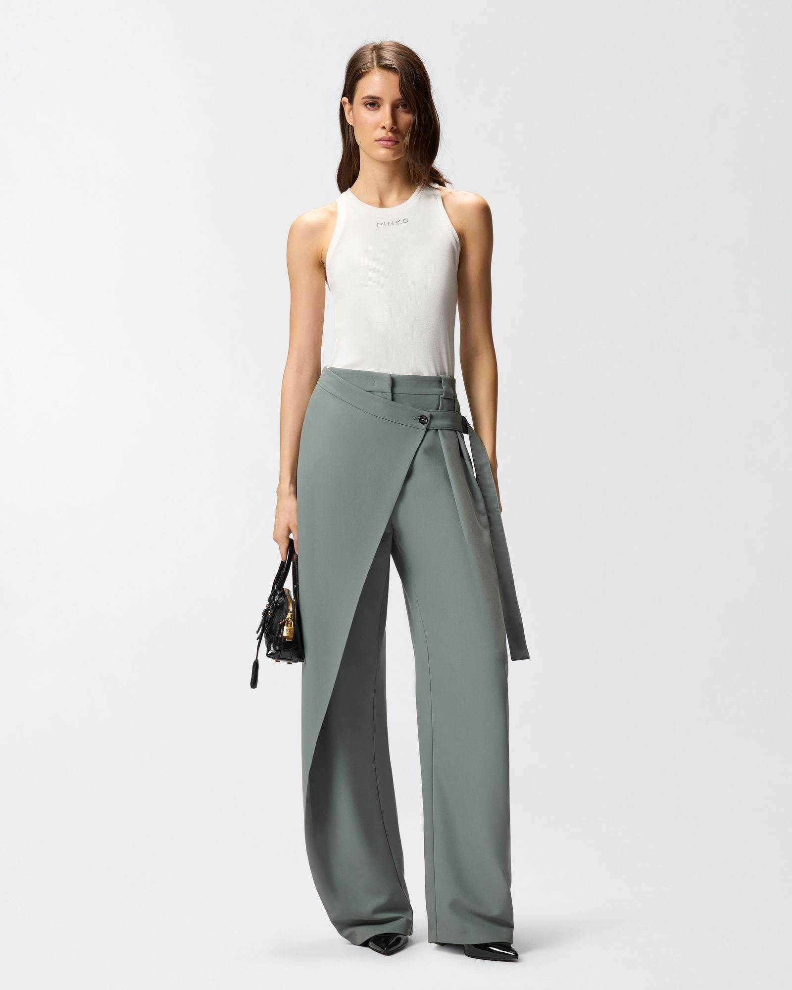 Pantalone a portafoglio 105570A18E V30 PINKO 