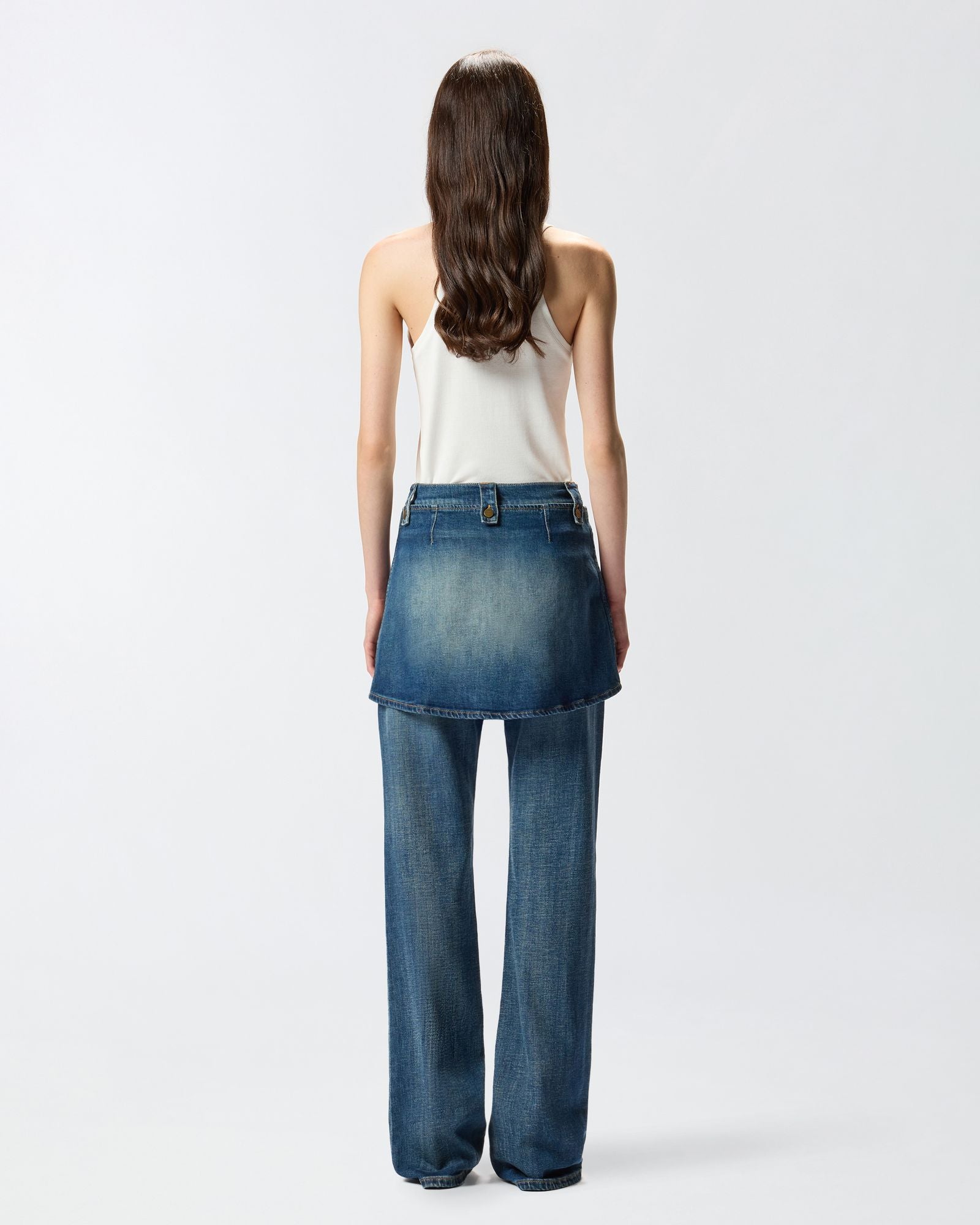 Jeans con minigonna rimovibile 105661A2U0 PJZ PINKO 