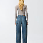 Jeans ballon con zip 105680A2TX PJZ PINKO 