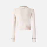 Cardigan con strass 105686A2S4 I23 PINKO 