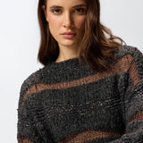 Maglione in jacquard 105688A2U3 ZI9 PINKO 