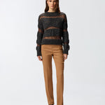 Maglione in jacquard 105688A2U3 ZI9 PINKO 