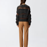 Maglione in jacquard 105688A2U3 ZI9 PINKO 