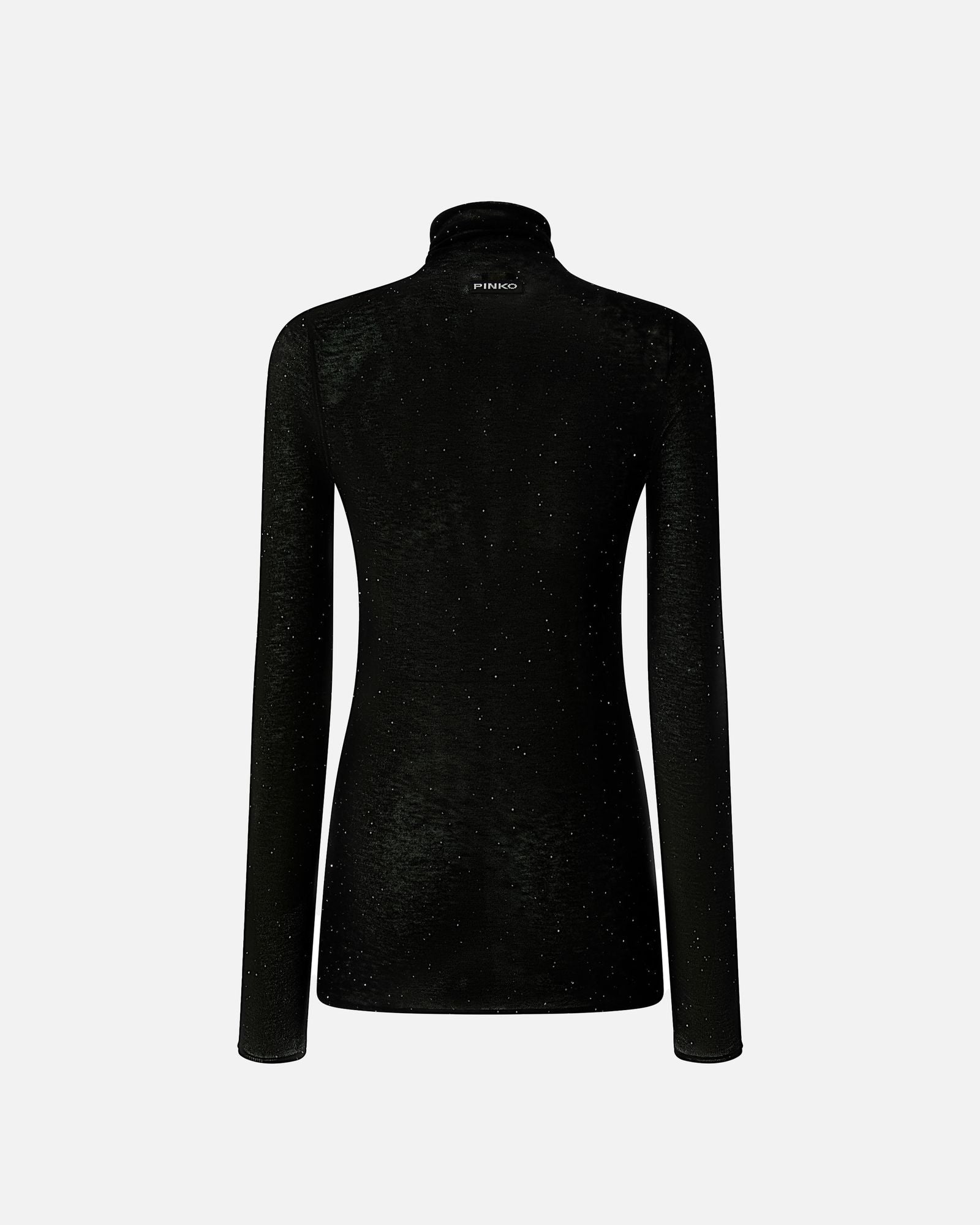 Maglia con micro paillettes 105821A2PM Z99 PINKO 