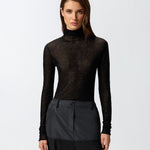 Maglia con micro paillettes 105821A2PM Z99 PINKO 
