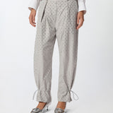 Pantalone con strass e borchie 105984A2XX K14 PINKO 