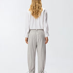 Pantalone con strass e borchie 105984A2XX K14 PINKO 