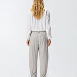 Pantalone con strass e borchie 105984A2XX K14 PINKO 