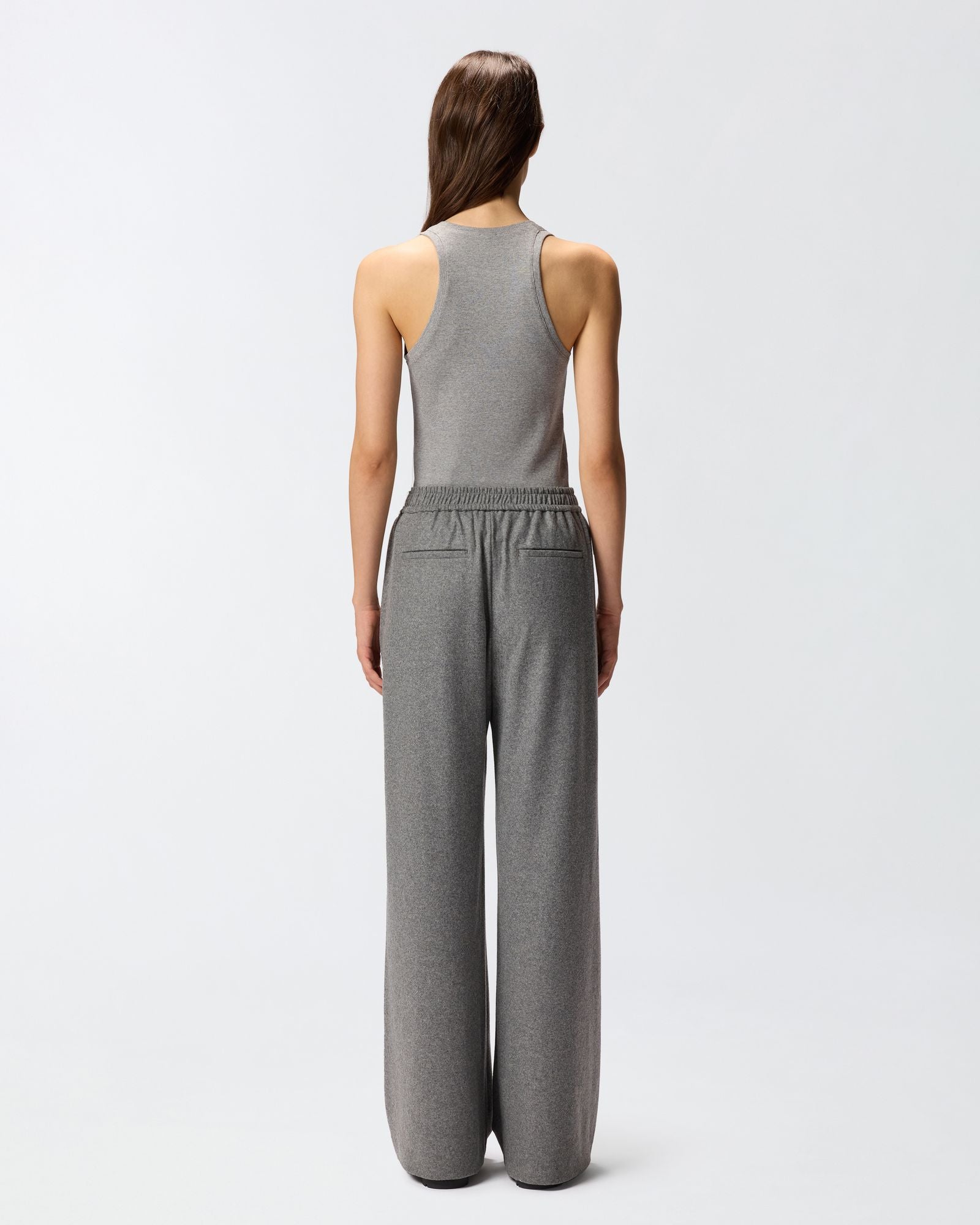 Pantalone wide leg in lana 106118A2ZU I76 PINKO 