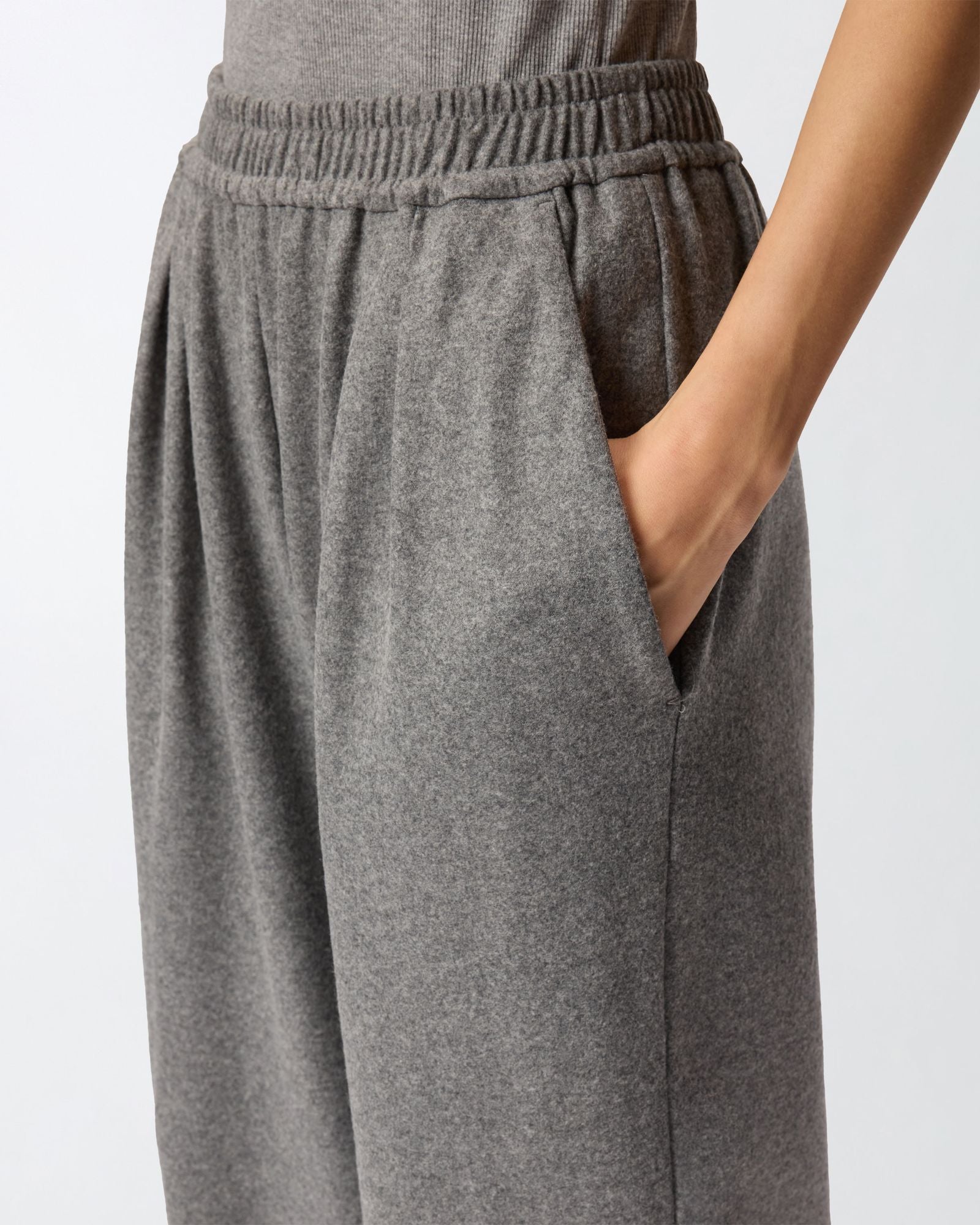 Pantalone wide leg in lana 106118A2ZU I76 PINKO 