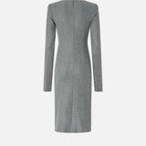 Abito midi con drappeggio 106126A2ZU I76 PINKO 