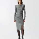 Abito midi con drappeggio 106126A2ZU I76 PINKO 