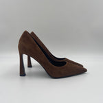 Dècolletè in pelle scamosciata - Spazio Moda 2470 CIOCCOLATO SPAZIO MODA 