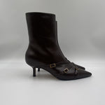 Stivaletto  moro con cinturini 9559 MORO SPAZIO MODA 