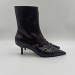 Stivaletto nero con cinturini 9559 NERO SPAZIO MODA 