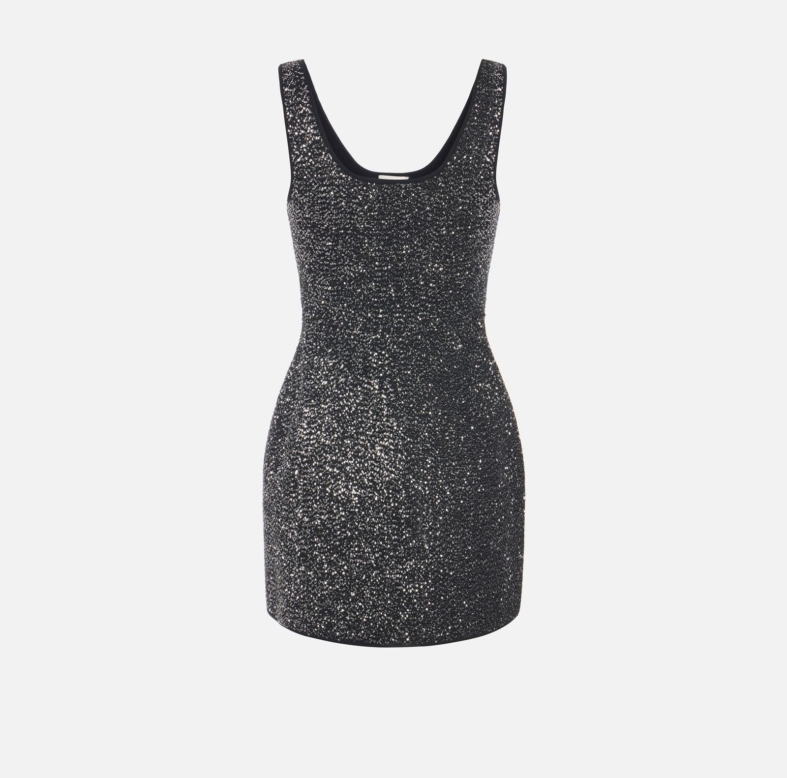 Abito mini con micro paillettes - Elisabetta Franchi AM11A66E2 X16 ELISABETTA FRANCHI 
