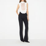 Body in georgette e pizzo - Elisabetta Franchi CB01067E2 360 ELISABETTA FRANCHI 